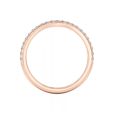 Marie Classic Curved Pavé Band