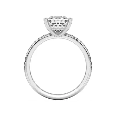 Marie Classic Hidden Halo Pavé Engagement Ring