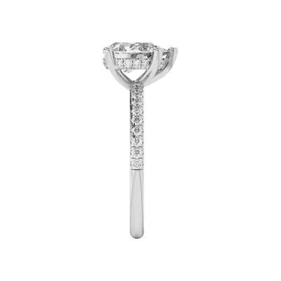 Marie Classic Hidden Halo Pavé Engagement Ring