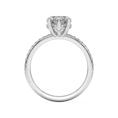 Marie Classic Hidden Halo Pavé Engagement Ring