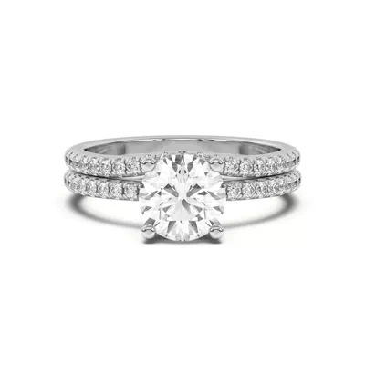 Marie Classic Curved Pavé Lab Band