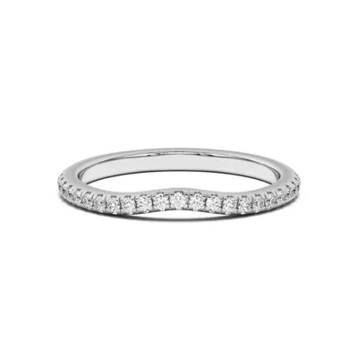Marie Classic Curved Pavé Band
