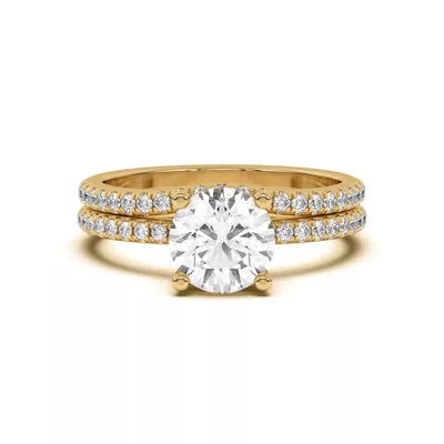 Marie Classic Curved Pavé Lab Band