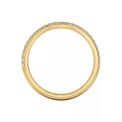 Marie Classic Curved Pavé Lab Band