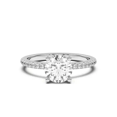 Marie Classic Hidden Halo Pavé Engagement Ring