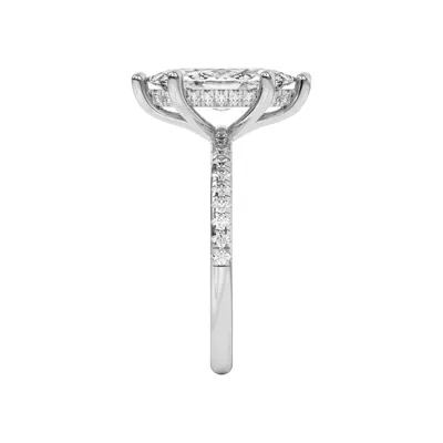 Marie Classic Hidden Halo Pavé Engagement Ring