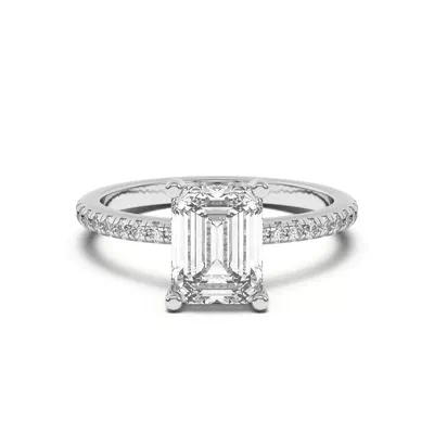 Marie Classic Hidden Halo Pavé Engagement Ring
