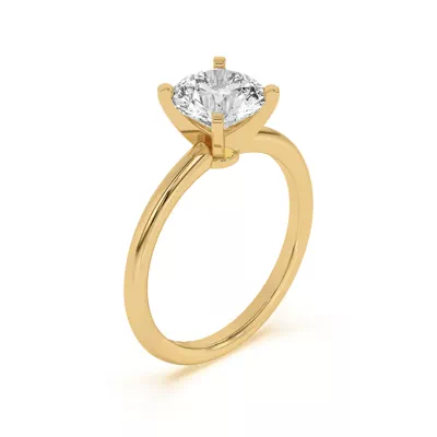 Ally Classic Solitaire Engagement Ring (1.4mm)