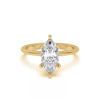 Ally Classic Solitaire Engagement Ring (1.4mm)