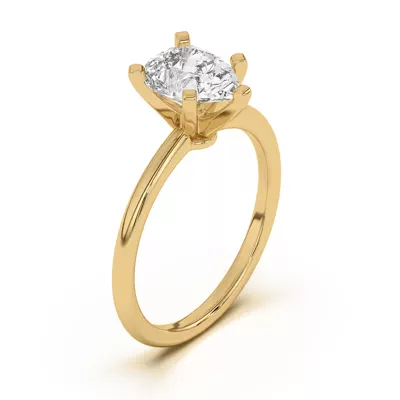 Ally Classic Solitaire Engagement Ring (1.4mm)