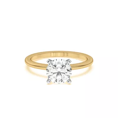 Ally Classic Two-Tone Engagement Ring (1.4mm)