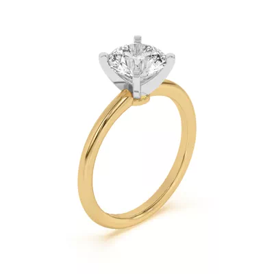 Ally Classic Two-Tone Engagement Ring (1.4mm)