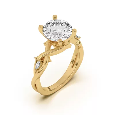 Robin Marquise Diamond Thorn Engagement Ring