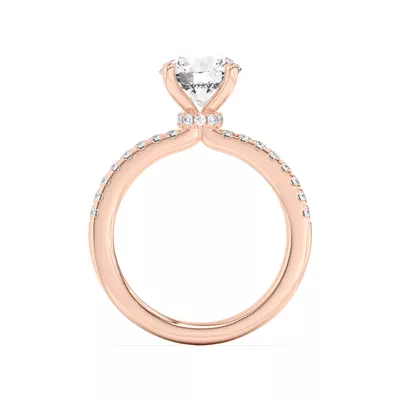 Britta Pavé Hidden Circlet And Band Engagement Ring