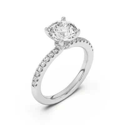 Britta Pavé Hidden Circlet And Band Engagement Ring