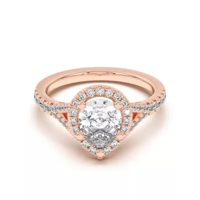 Sue Timeless Halo Engagement Ring