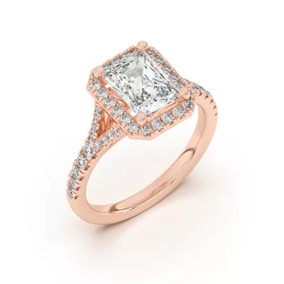 Sue Timeless Halo Engagement Ring