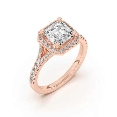 Sue Timeless Halo Engagement Ring
