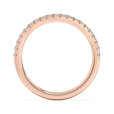 Sue Curved Pavé Band
