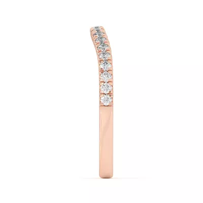Sue Curved Pavé Band