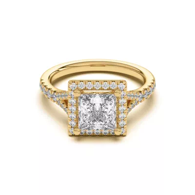 Sue Timeless Halo Engagement Ring