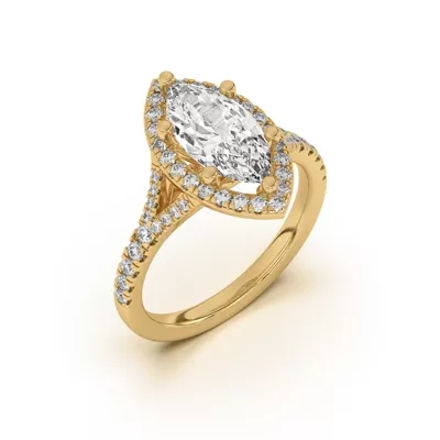Sue Timeless Halo Engagement Ring