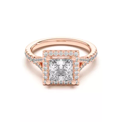 Sue Timeless Halo Engagement Ring