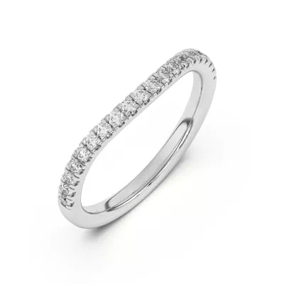 Sue Curved Pavé Band