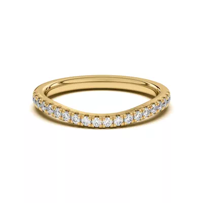 Sue Curved Pavé Band