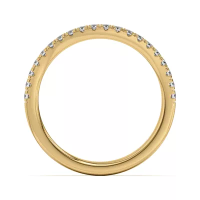 Sue Curved Pavé Band