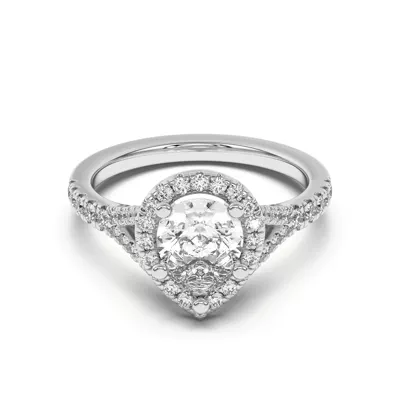 Sue Timeless Halo Engagement Ring