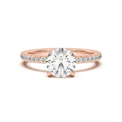 Diane Pavé Hidden Halo Engagement Ring