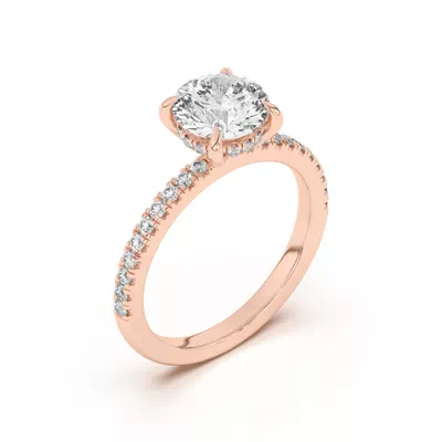 Diane Pavé Hidden Halo Engagement Ring