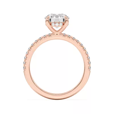 Diane Pavé Hidden Halo Engagement Ring