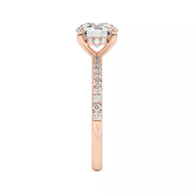 Diane Pavé Hidden Halo Engagement Ring