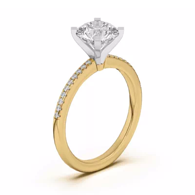 Meryl Petite Pavé Engagement Ring