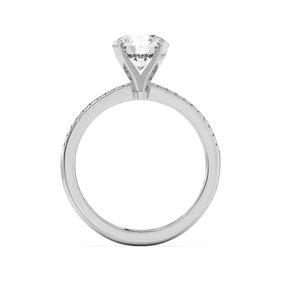 Meryl Petite Pavé Engagement Ring