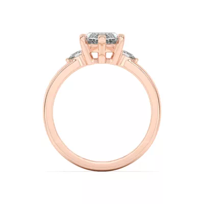 Meredith Pear Accent Engagement Ring