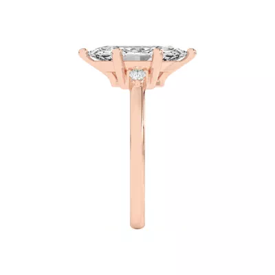 Meredith Pear Accent Engagement Ring