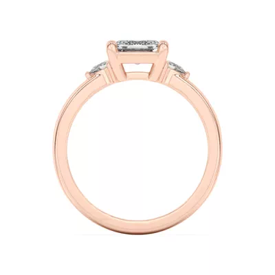Meredith Pear Accent Engagement Ring
