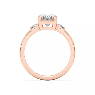 Meredith Pear Accent Engagement Ring