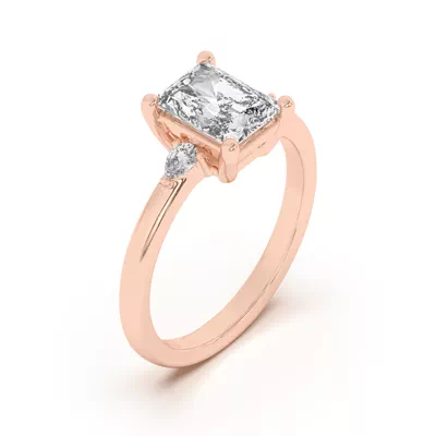 Meredith Pear Accent Engagement Ring