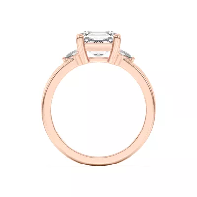 Meredith Pear Accent Engagement Ring