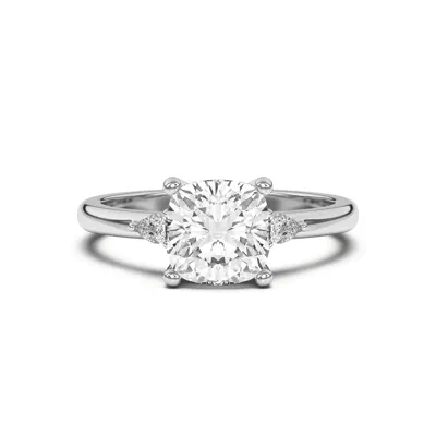 Meredith Pear Accent Engagement Ring