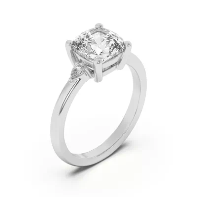 Meredith Pear Accent Engagement Ring