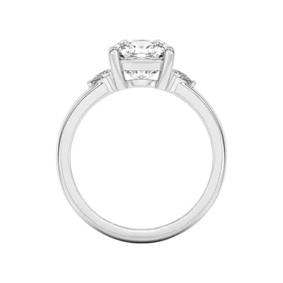 Meredith Pear Accent Engagement Ring