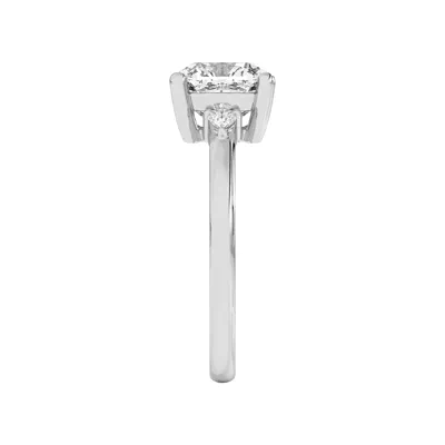 Meredith Pear Accent Engagement Ring