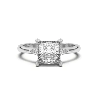 Meredith Pear Accent Engagement Ring