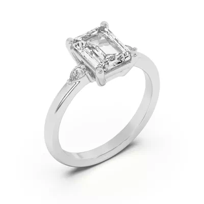Meredith Pear Accent Engagement Ring