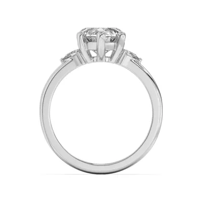 Meredith Pear Accent Engagement Ring